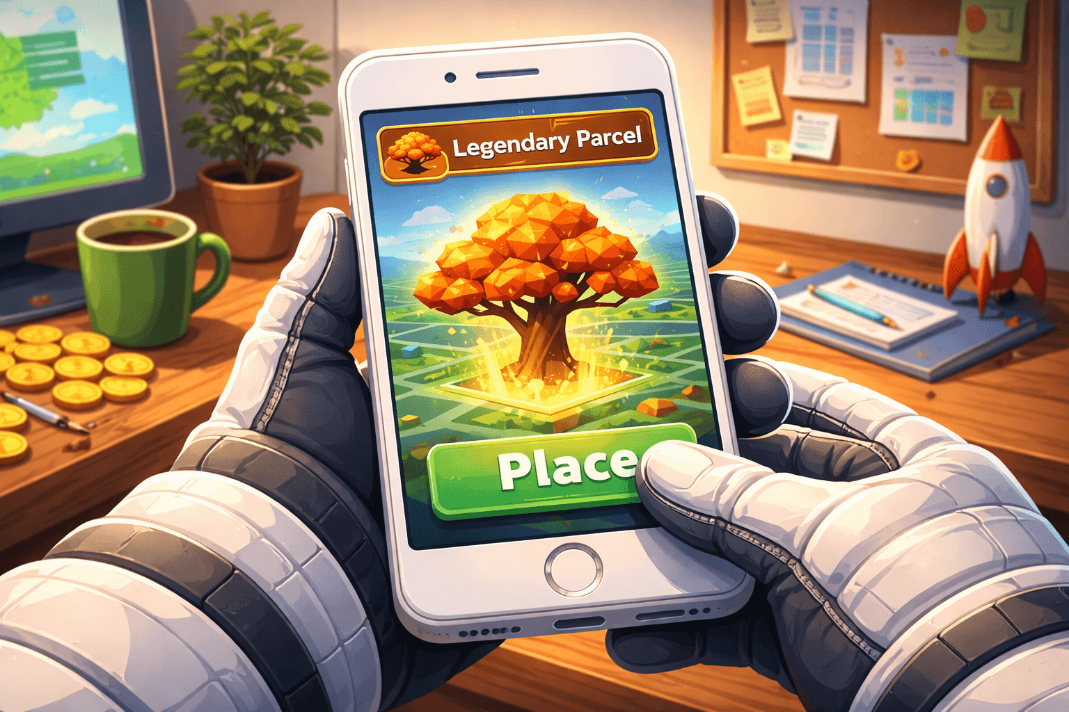 How to Place a Legendary Parcel in Atlas Earth